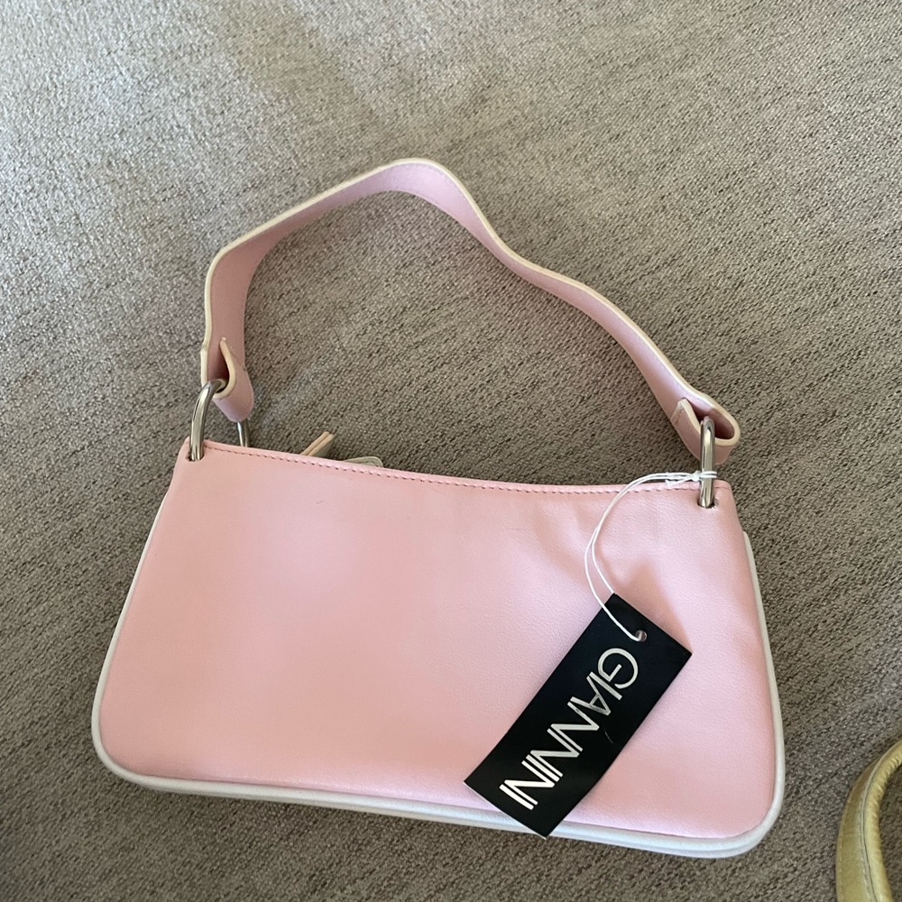 Pink Gianni 3-zipper purse